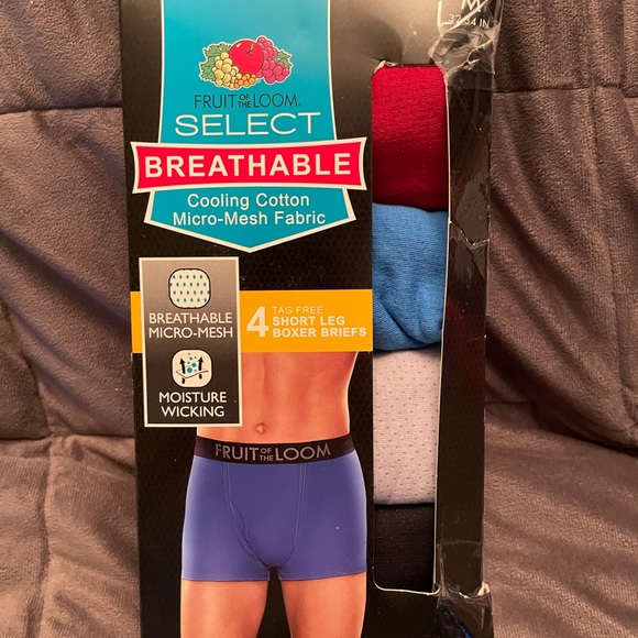 Fruit of the Loom Underwear & Socks Mens Select Breathable Short